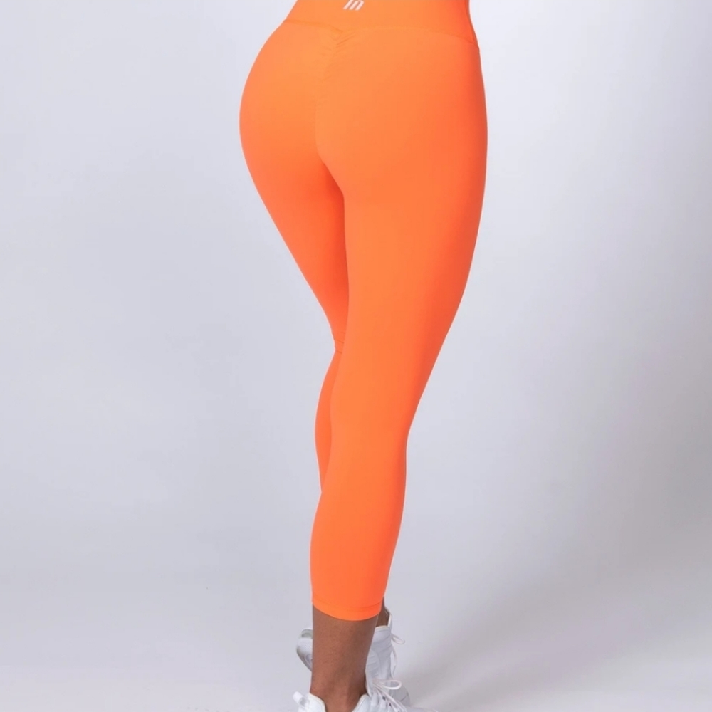 Muscle Nation Scrunch Neon Orange Leggings